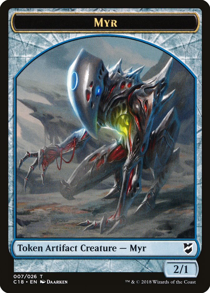 Myr Token (007/026) [Commander 2018 Tokens] | Silver Goblin