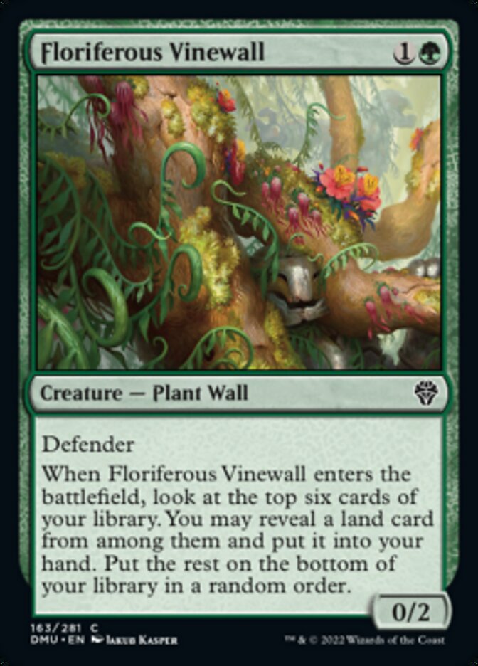 Floriferous Vinewall [Dominaria United] | Silver Goblin