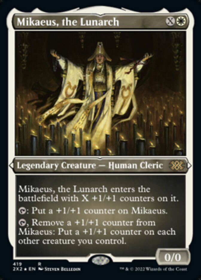 Mikaeus, the Lunarch (Foil Etched) [Double Masters 2022] | Silver Goblin