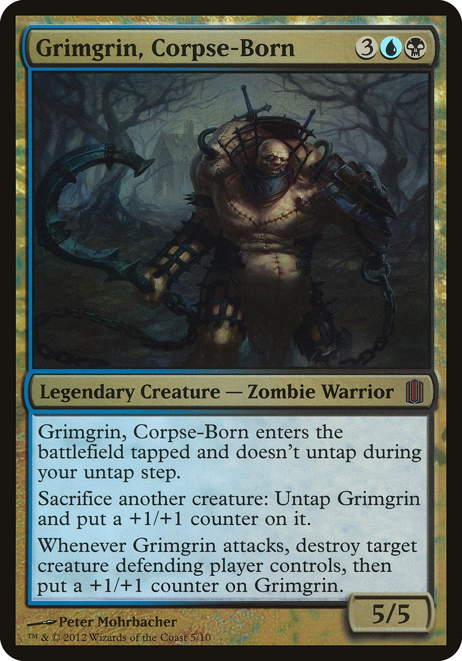 Grimgrin, Corpse-Born (Oversized) [Commander's Arsenal Oversized] | Silver Goblin