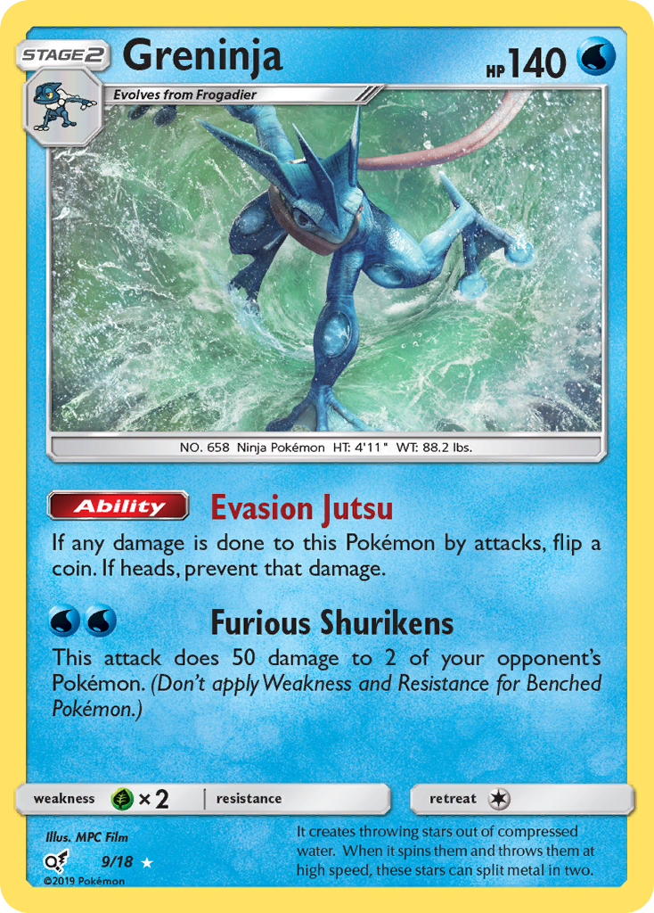 Greninja (9/18) [Sun & Moon: Detective Pikachu] | Silver Goblin