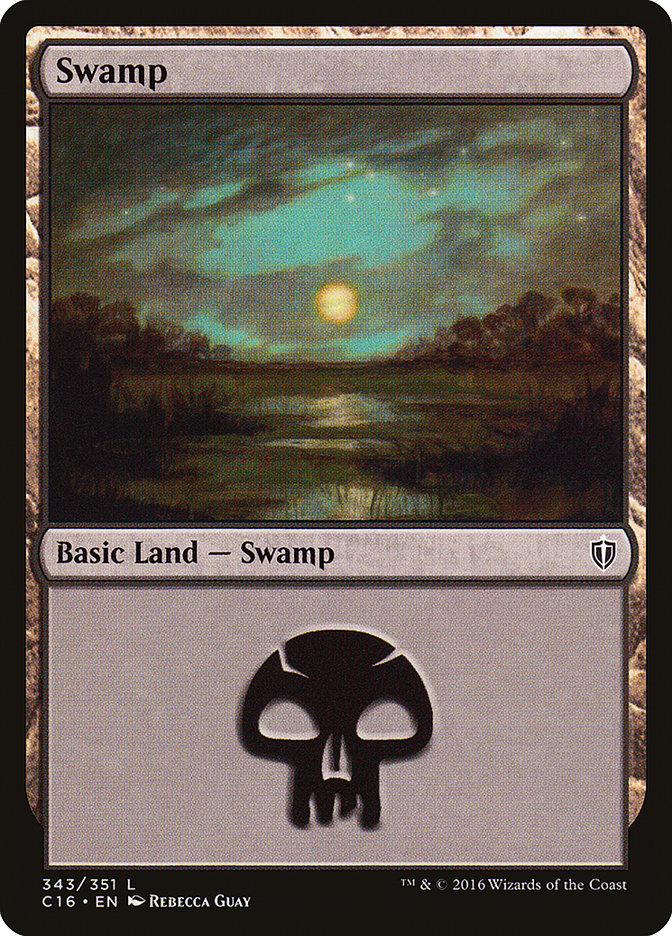 Swamp (343) [Commander 2016] | Silver Goblin