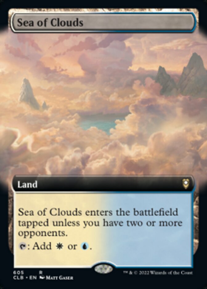 Sea of Clouds (Extended Art) [Commander Legends: Battle for Baldur's Gate] | Silver Goblin