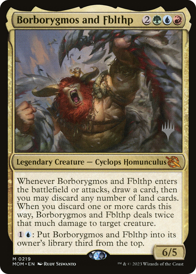 Borborygmos and Fblthp (Promo Pack) [March of the Machine Promos] | Silver Goblin