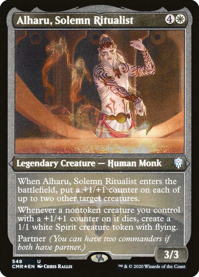 Alharu, Solemn Ritualist (Etched) [Commander Legends] | Silver Goblin