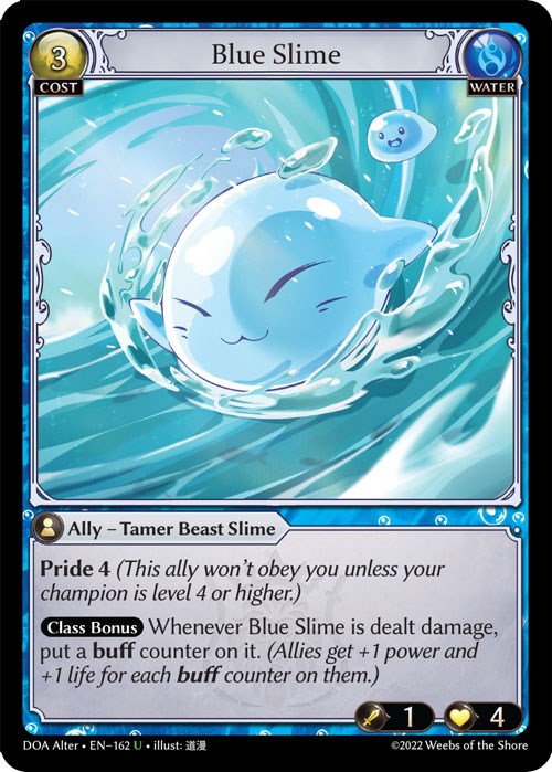 Blue Slime (162) [Dawn of Ashes: Alter Edition] | Silver Goblin