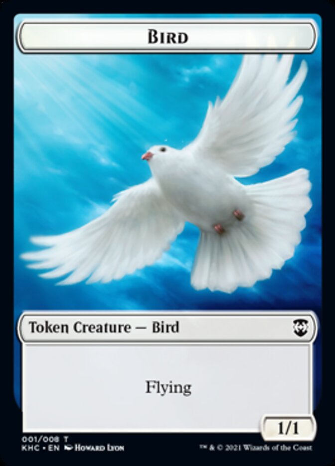 Bird Token [Kaldheim Commander Tokens] | Silver Goblin