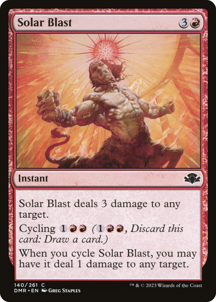Solar Blast [Dominaria Remastered] | Silver Goblin