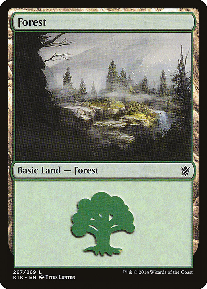Forest (267) [Khans of Tarkir] | Silver Goblin