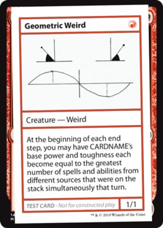 Geometric Weird (2021 Edition) [Mystery Booster Playtest Cards] | Silver Goblin