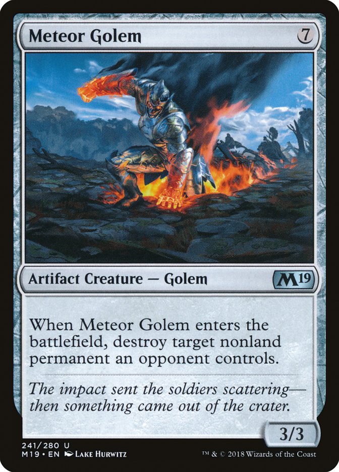 Meteor Golem [Core Set 2019] | Silver Goblin