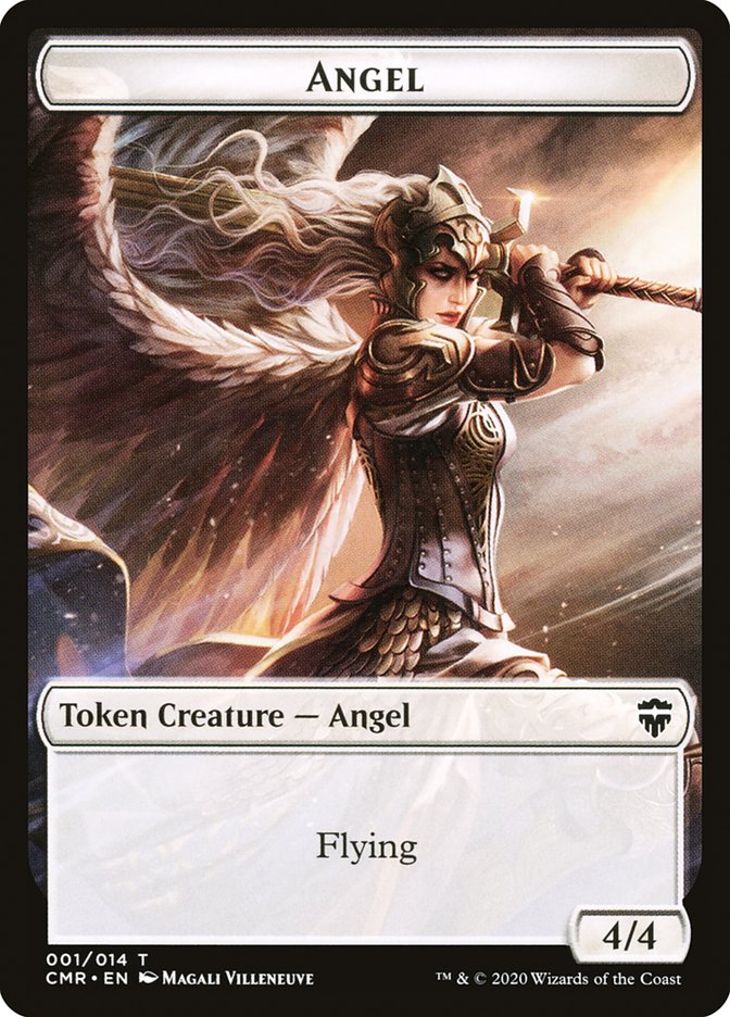 Angel Token [Commander Legends Tokens] | Silver Goblin