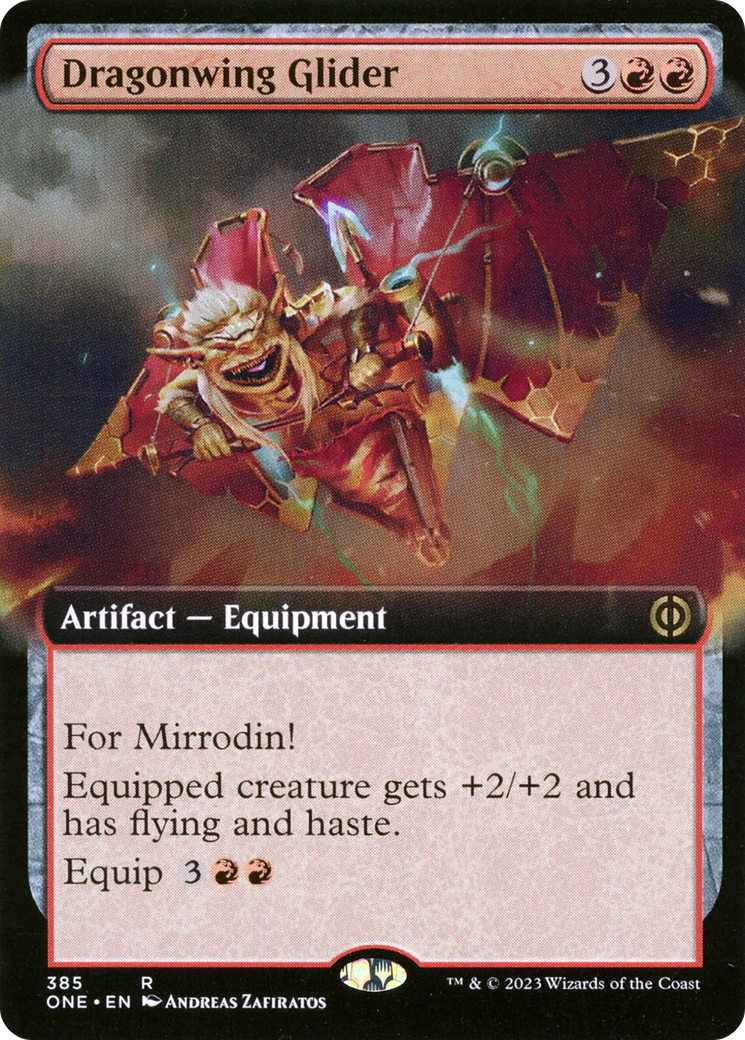 Dragonwing Glider (Extended Art) [Phyrexia: All Will Be One] | Silver Goblin