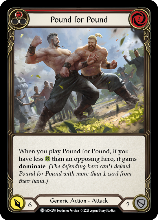 Pound for Pound (Red) [MON278] (Monarch)  1st Edition Normal | Silver Goblin