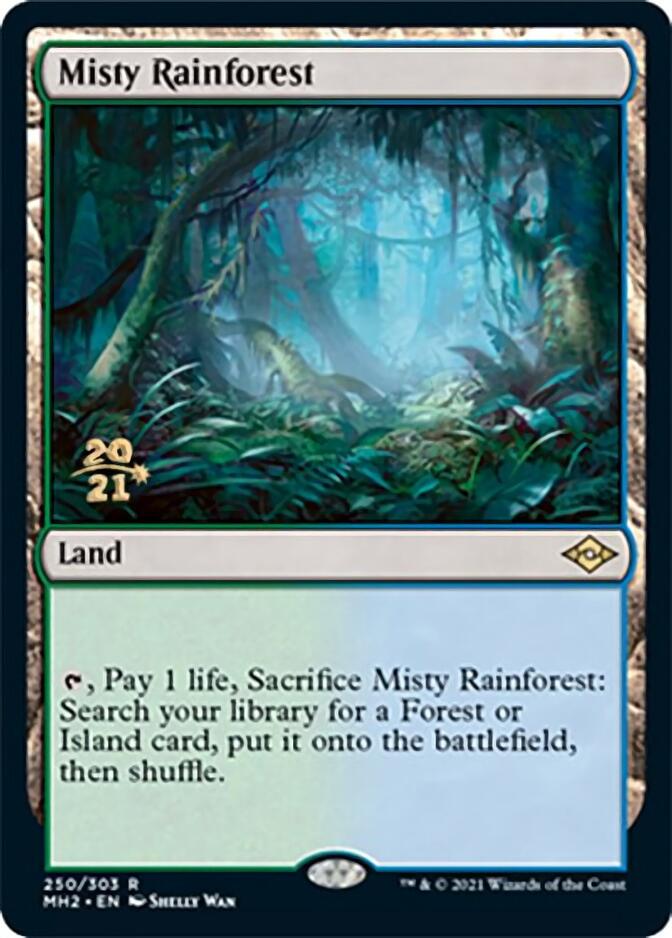 Misty Rainforest [Modern Horizons 2 Prerelease Promos] | Silver Goblin