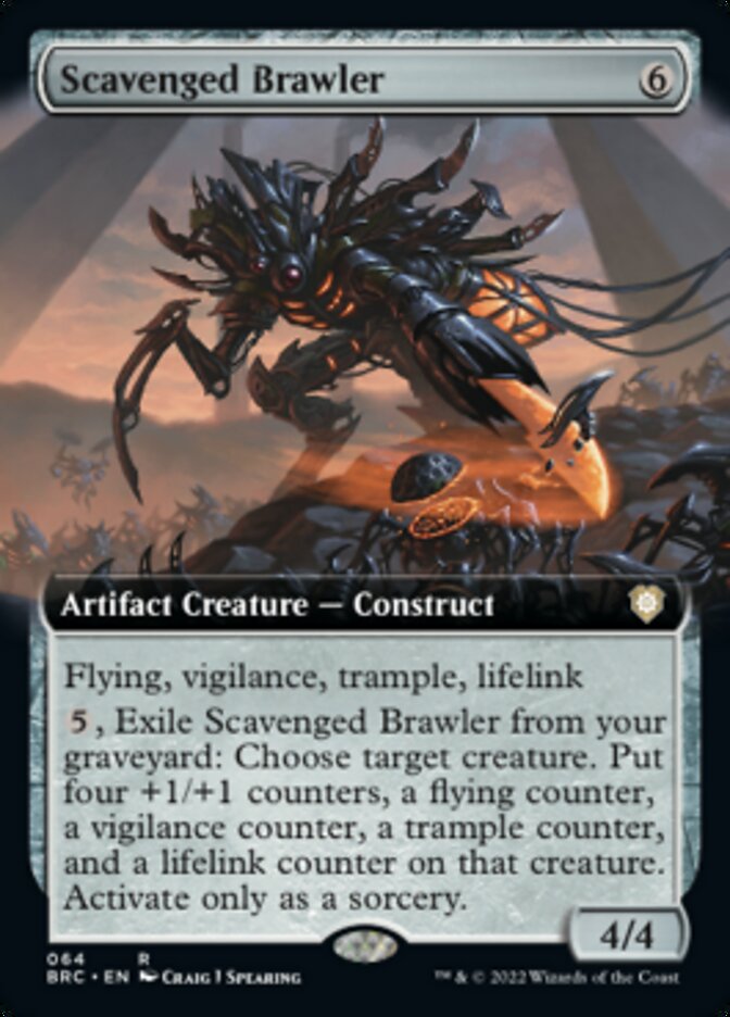 Scavenged Brawler (Extended Art) [The Brothers' War Commander] | Silver Goblin