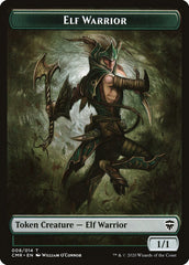 Angel // Elf Warrior Double-Sided Token [Commander Legends Tokens] | Silver Goblin
