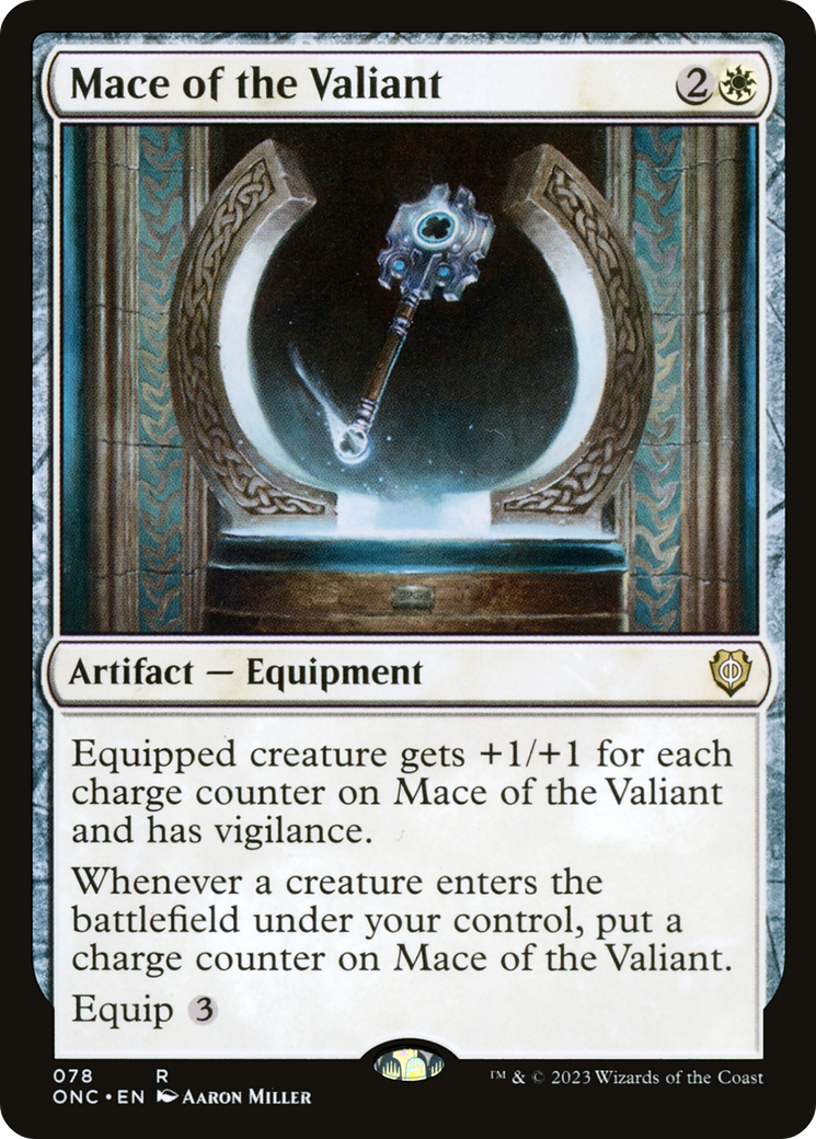 Mace of the Valiant [Phyrexia: All Will Be One Commander] | Silver Goblin