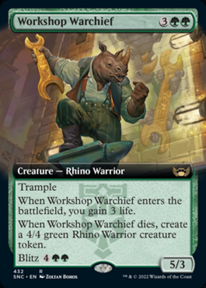 Workshop Warchief (Extended Art) [Streets of New Capenna] | Silver Goblin