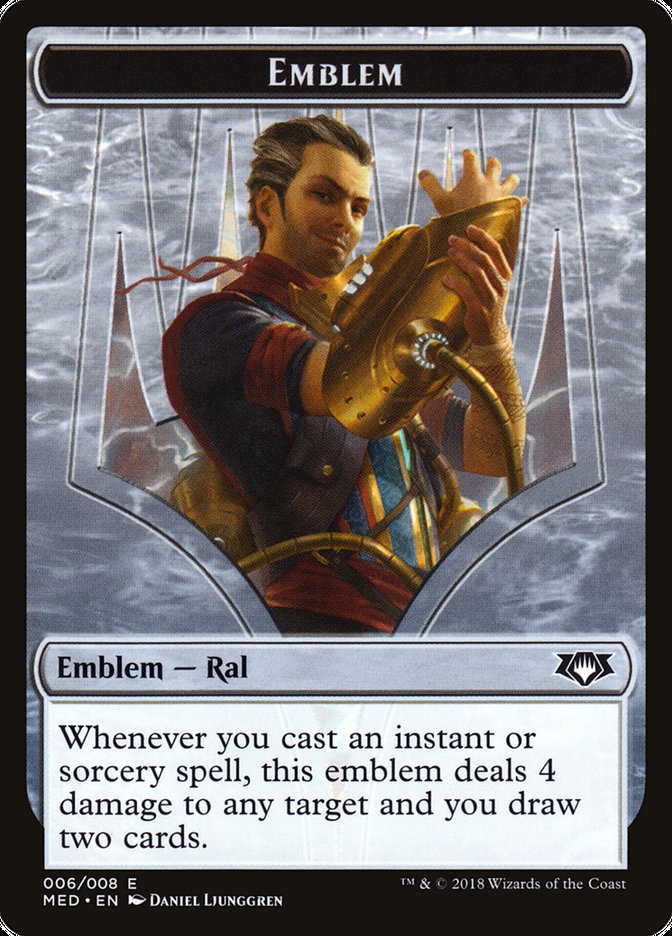 Ral, Izzet Viceroy Emblem [Mythic Edition Tokens] | Silver Goblin