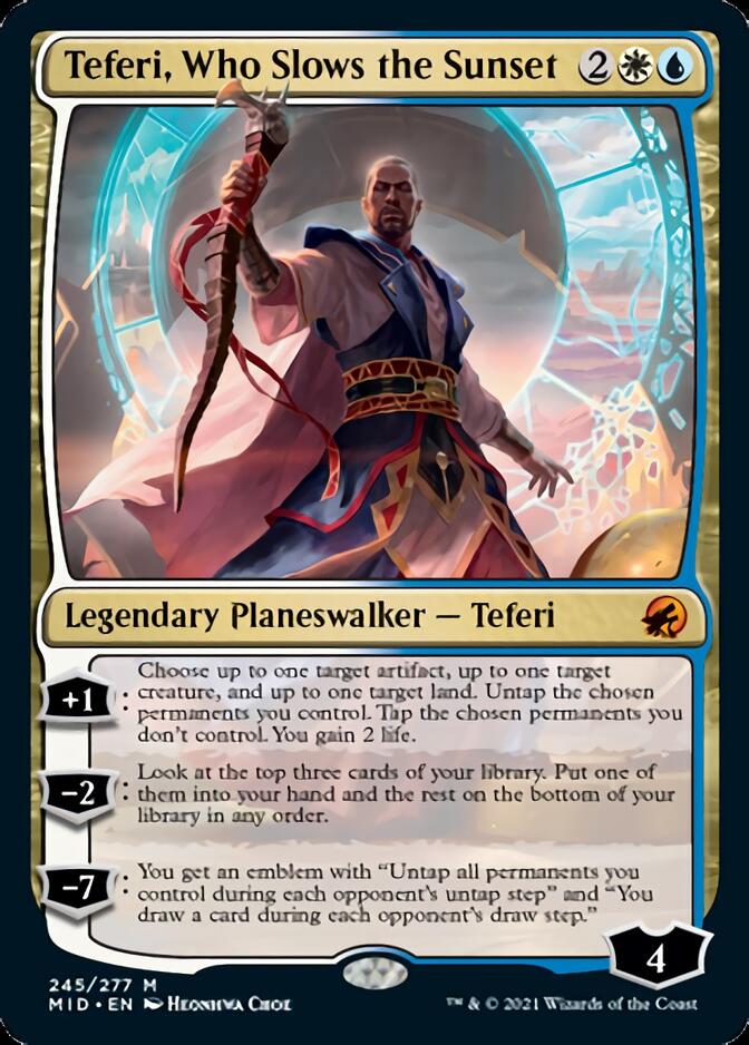 Teferi, Who Slows the Sunset [Innistrad: Midnight Hunt] | Silver Goblin