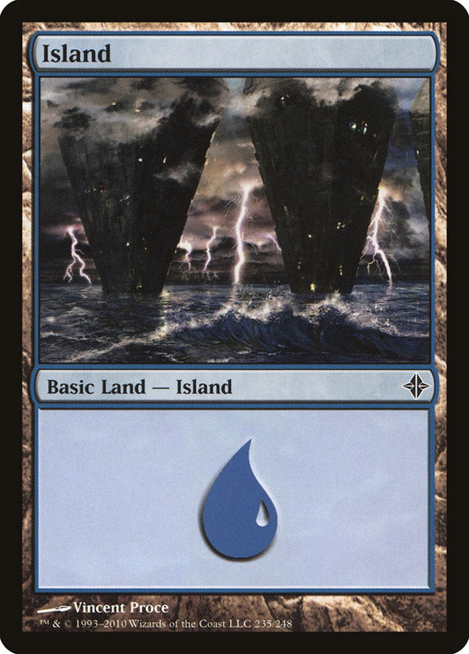 Island (235) [Rise of the Eldrazi] | Silver Goblin