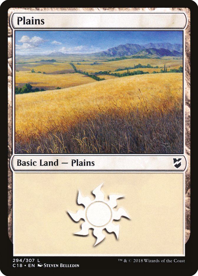 Plains (294) [Commander 2018] | Silver Goblin