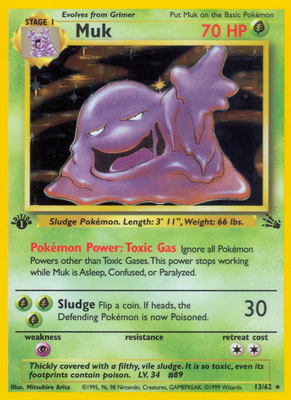 Muk (13/62) [Fossil 1st Edition] | Silver Goblin