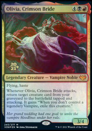 Olivia, Crimson Bride [Innistrad: Crimson Vow Prerelease Promos] | Silver Goblin