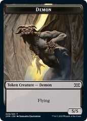 Demon // Marit Lage Double-Sided Token [Double Masters Tokens] | Silver Goblin
