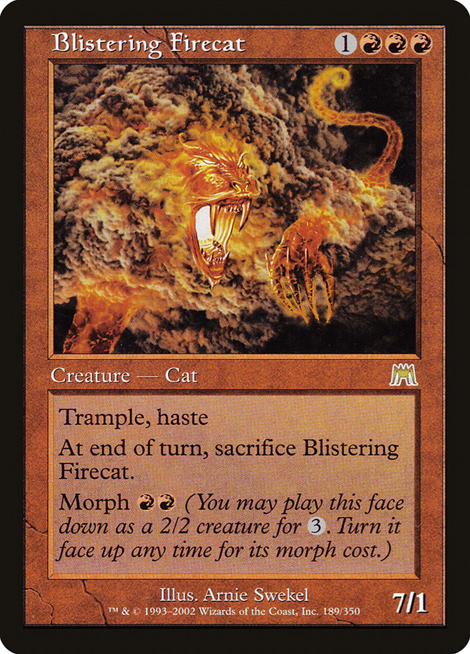 Blistering Firecat [Onslaught] | Silver Goblin