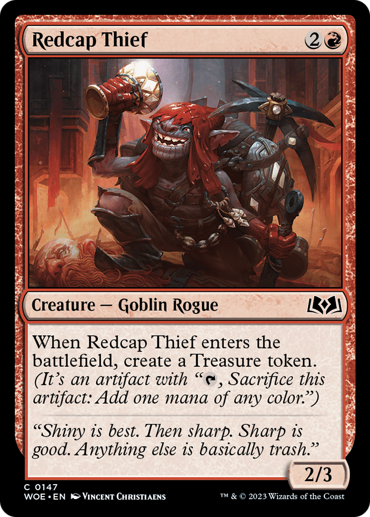 Redcap Thief [Wilds of Eldraine] | Silver Goblin