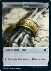 Clue (15) // Golem Double-Sided Token [Modern Horizons 2 Tokens] | Silver Goblin