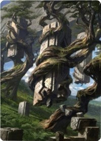 Forest 2 Art Card [Zendikar Rising Art Series] | Silver Goblin
