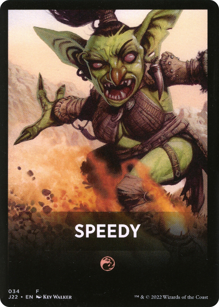 Speedy Theme Card [Jumpstart 2022 Front Cards] | Silver Goblin