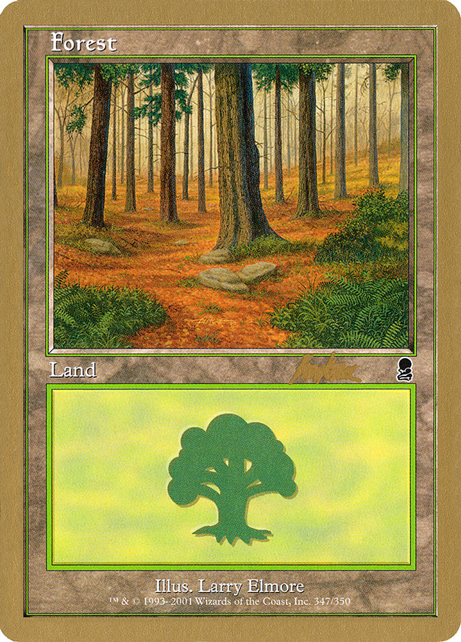 Forest (bk347) (Brian Kibler) [World Championship Decks 2002] | Silver Goblin