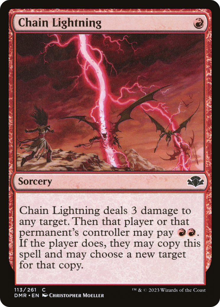 Chain Lightning [Dominaria Remastered] | Silver Goblin