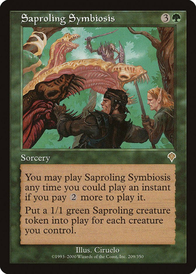 Saproling Symbiosis [Invasion] | Silver Goblin