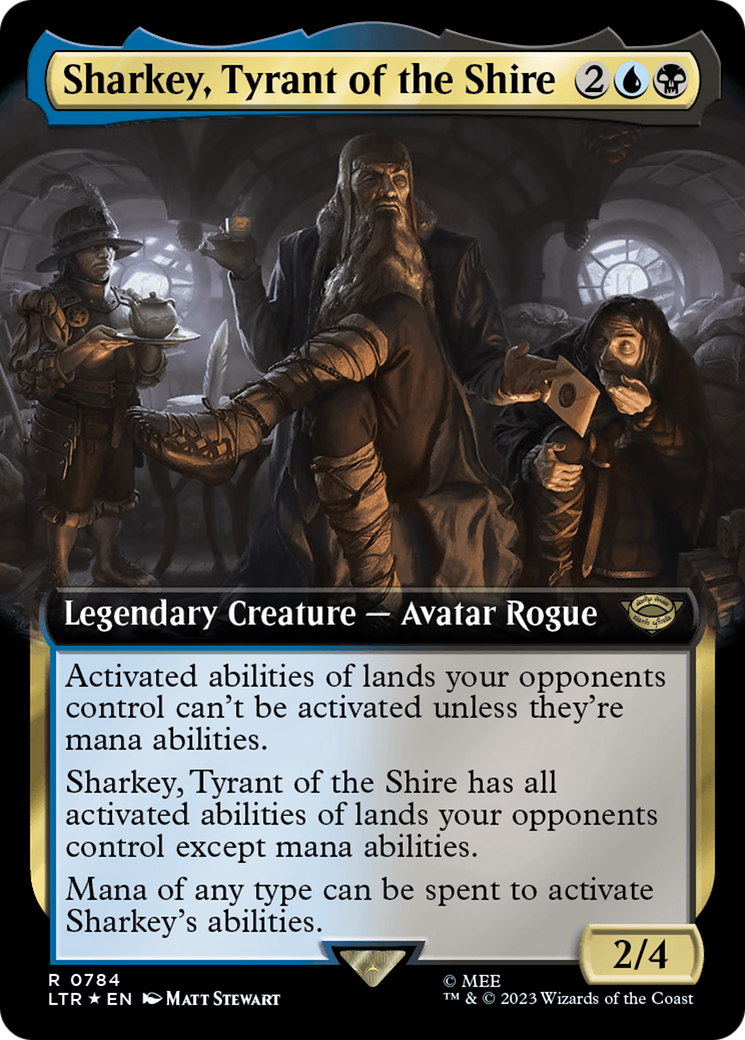 Sharkey, Tyrant of the Shire (Extended Art) (Surge Foil) [The Lord of the Rings: Tales of Middle-Earth] | Silver Goblin