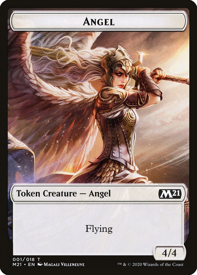 Angel Token [Core Set 2021 Tokens] | Silver Goblin