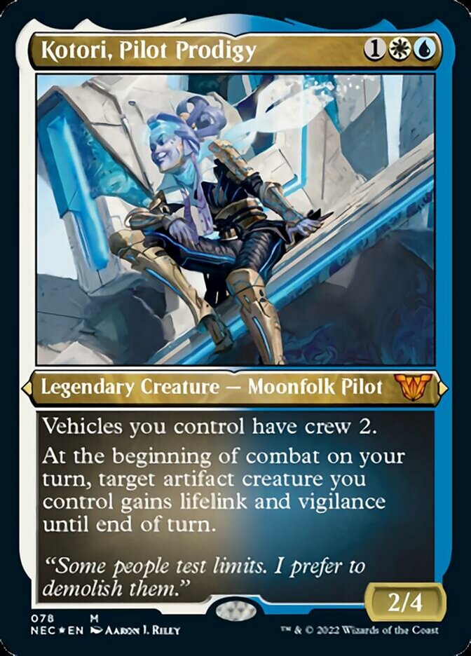 Kotori, Pilot Prodigy (Showcase Display Commander) [Kamigawa: Neon Dynasty Commander] | Silver Goblin