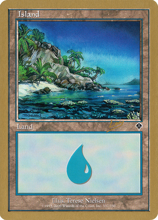 Island (rl337a) (Raphael Levy) [World Championship Decks 2002] | Silver Goblin