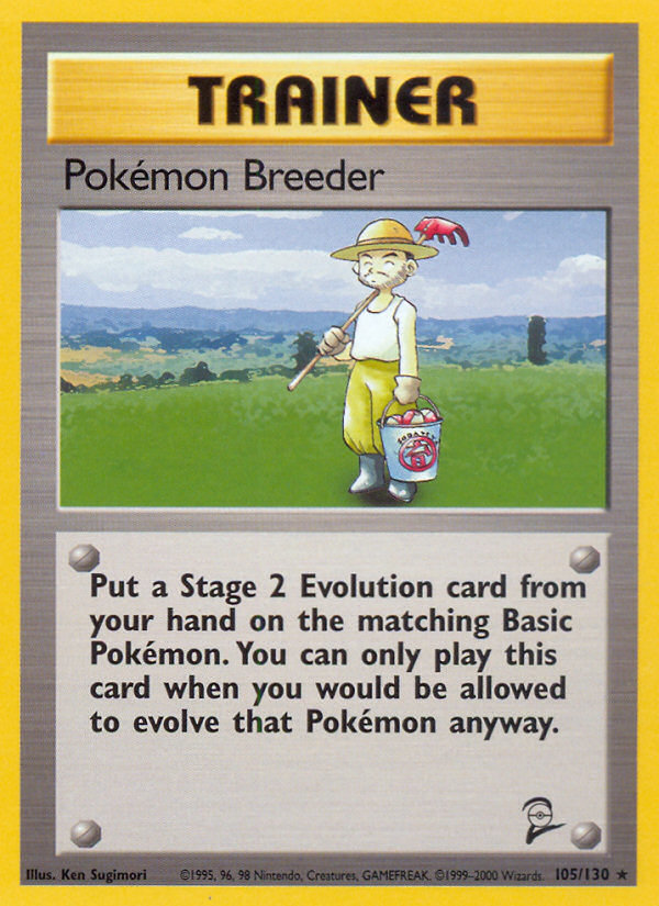 Pokemon Breeder (105/130) [Base Set 2] | Silver Goblin