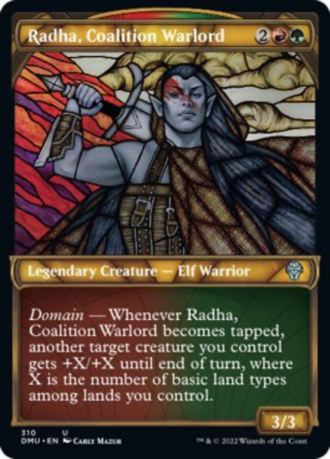 Radha, Coalition Warlord (Showcase) [Dominaria United] | Silver Goblin