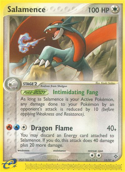 Salamence (19/97) [EX: Dragon] | Silver Goblin