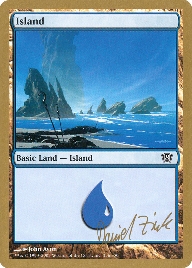 Island (dz336) (Daniel Zink) [World Championship Decks 2003] | Silver Goblin