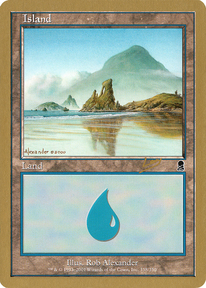 Island (rl338) (Raphael Levy) [World Championship Decks 2002] | Silver Goblin
