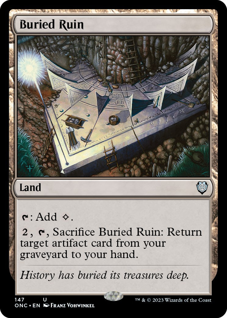 Buried Ruin [Phyrexia: All Will Be One Commander] | Silver Goblin