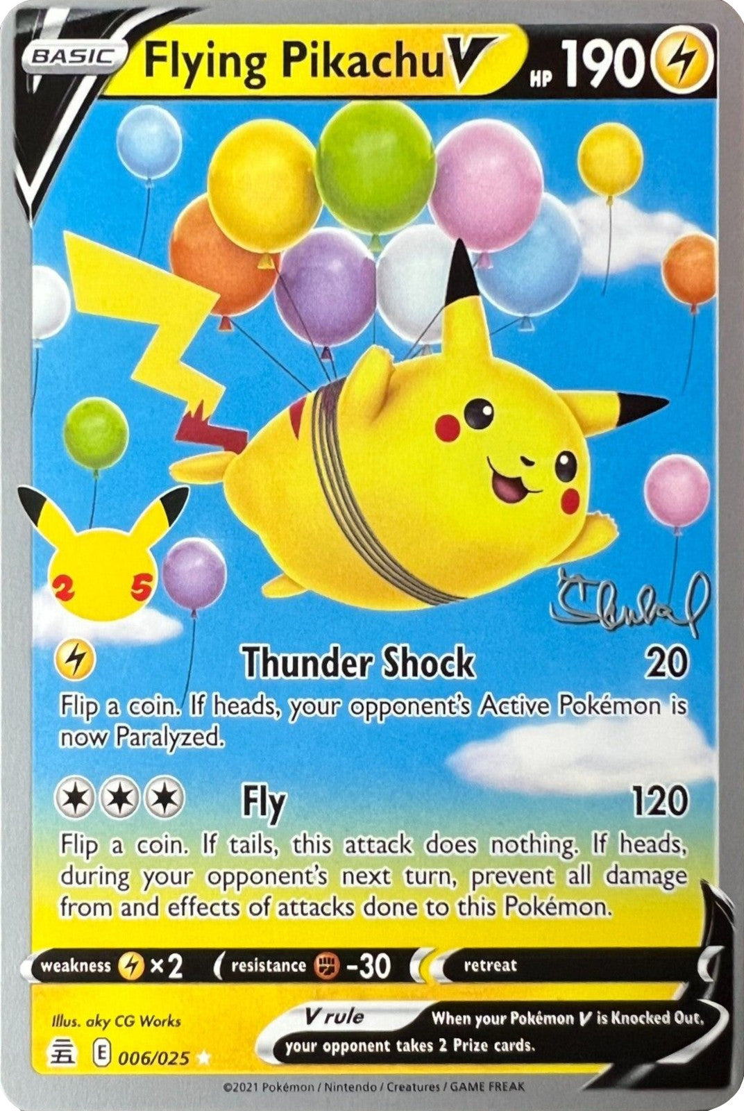 Flying Pikachu V (006/025) (ADP - Ondrej Skubal) [World Championships 2022] | Silver Goblin