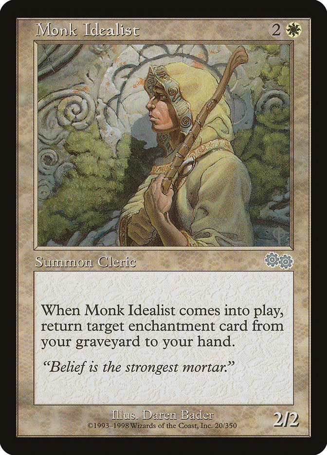 Monk Idealist [Urza's Saga] | Silver Goblin